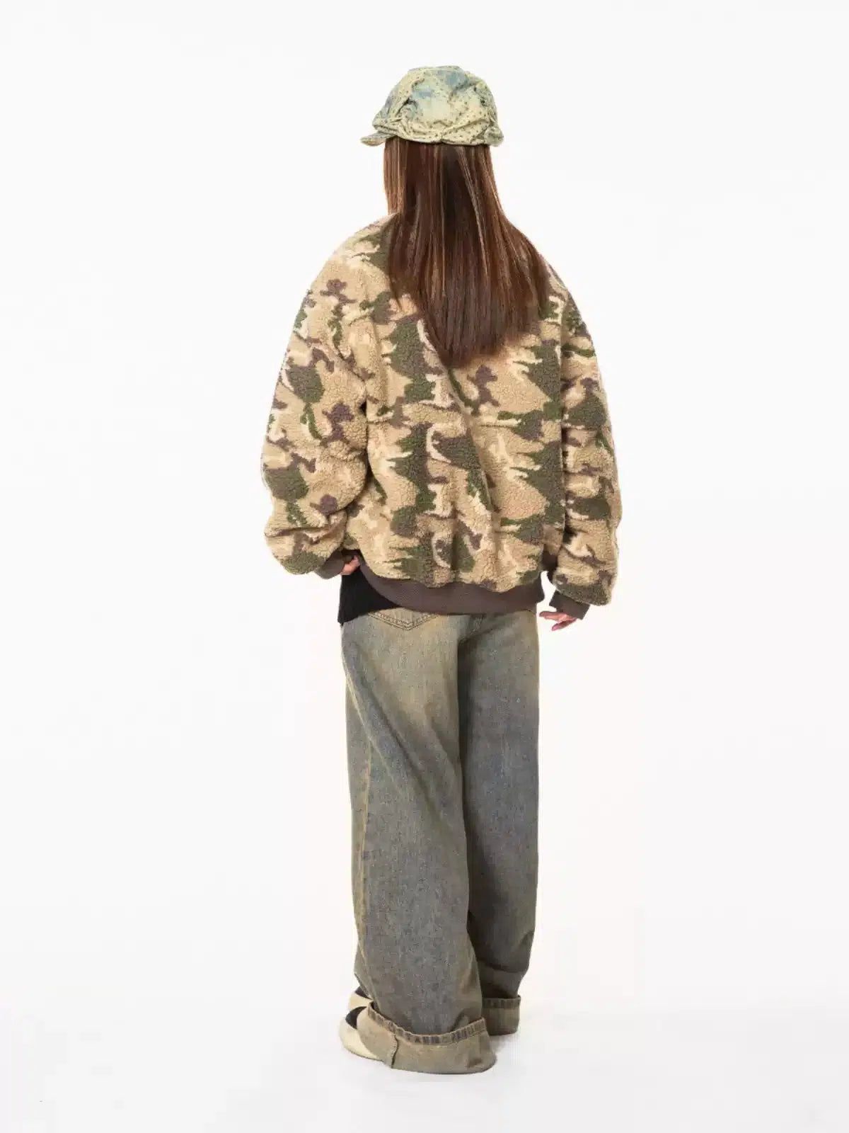 BB Camouflage Pattern Sherpa Jacket