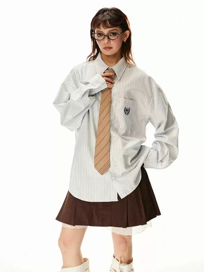 Tom School Style Loose Shirt