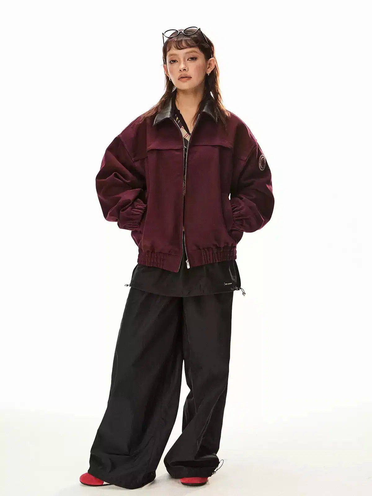 Tom Ruched Hem Versatile Bomber Jacket