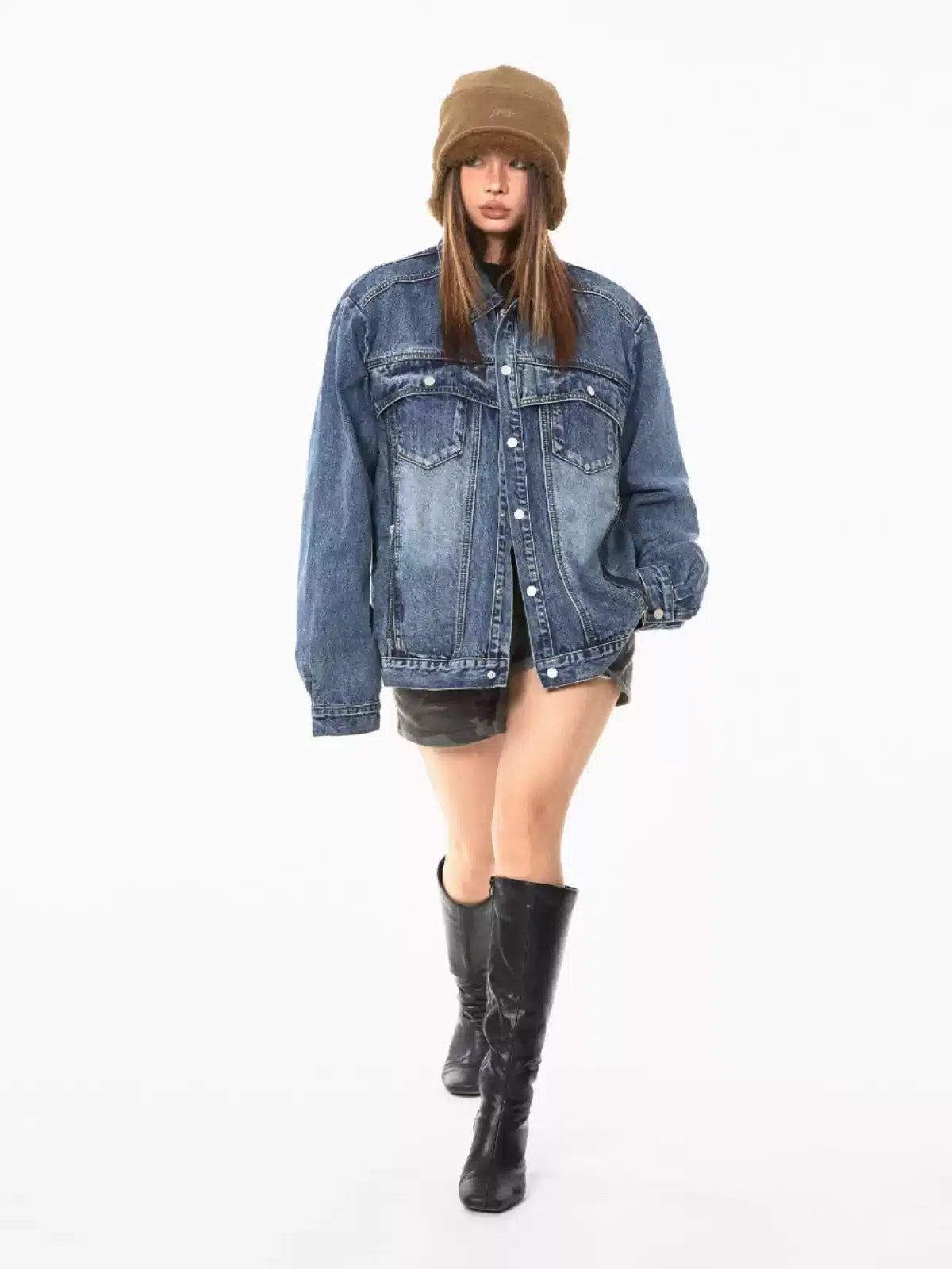 BB Multi-Button Casual Denim Jacket