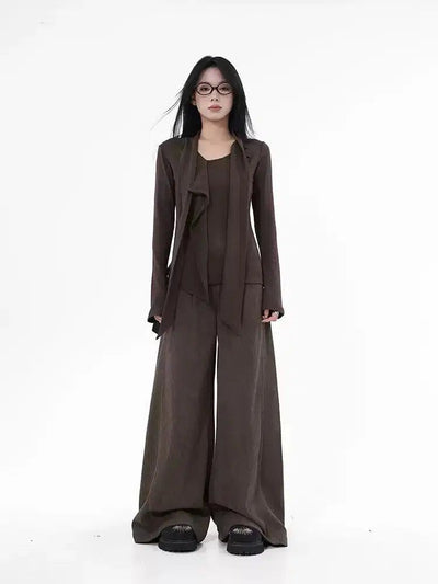 Lazy Corduroy Wide Leg Pants