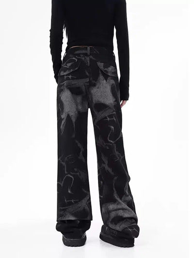 Lazy Smoke Effect Detail Pants