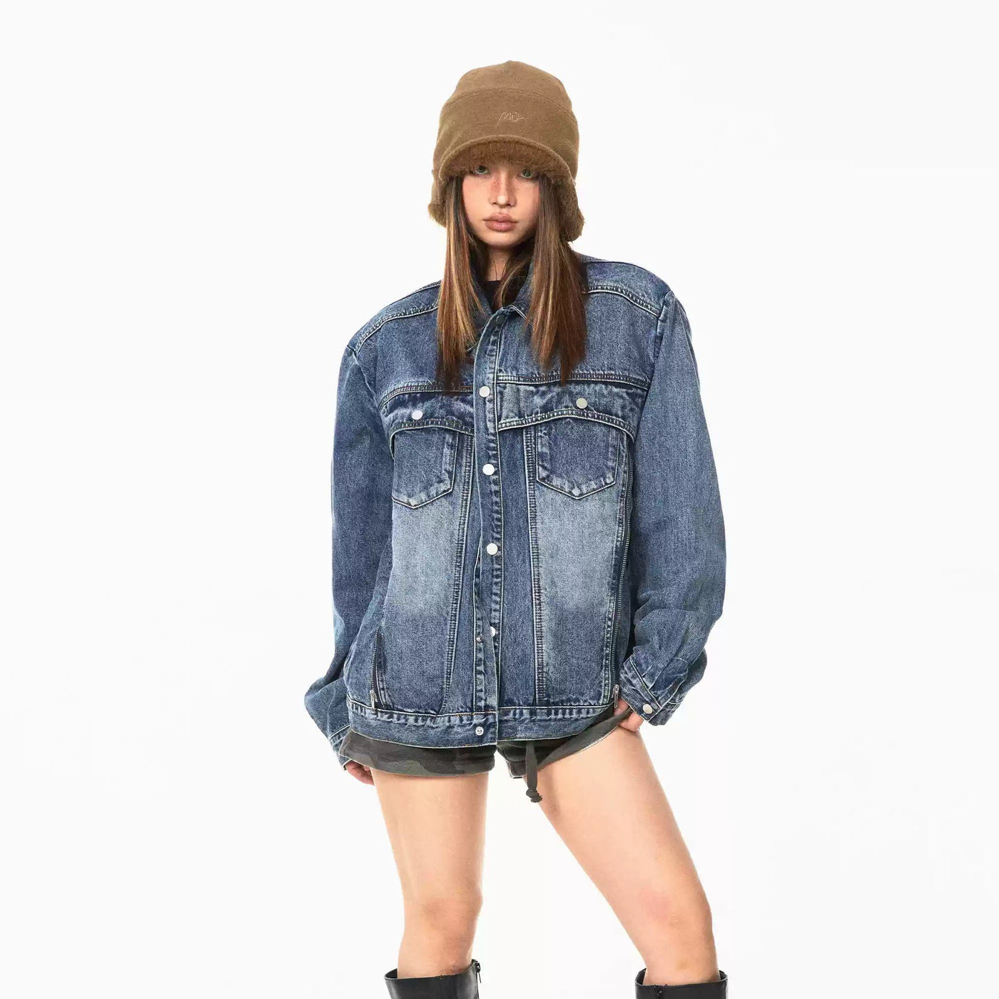 BB Multi-Button Casual Denim Jacket