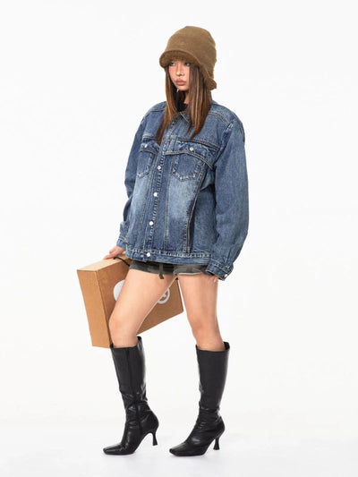 BB Multi-Button Casual Denim Jacket