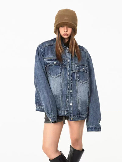 BB Multi-Button Casual Denim Jacket