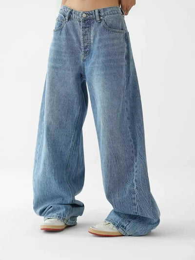 Ace Beaded Letters Wide Jeans-korean-fashion-Jeans-Ace's Closet-OH Garments