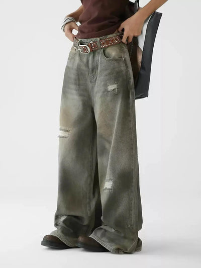 Ace Distressed Baggy Fit Jeans-korean-fashion-Jeans-Ace's Closet-OH Garments