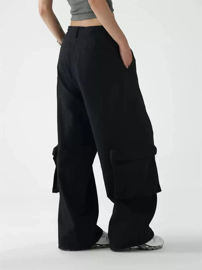 Ace Drawcord Multi-Pocket Cargo Pants-korean-fashion-Pants-Ace's Closet-OH Garments