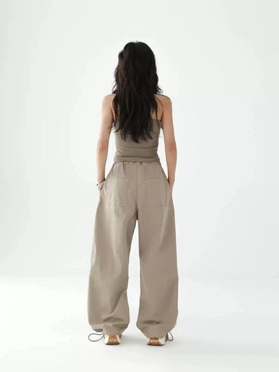 Ace Drawstring Contrast Loose Fit Pants-korean-fashion-Pants-Ace's Closet-OH Garments