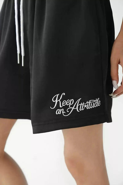 Ace Drawstring Elastic Waist Sports Shorts-korean-fashion-Shorts-Ace's Closet-OH Garments