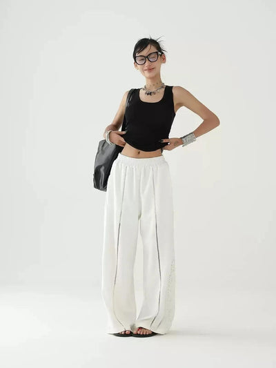 Ace Lace Trim Wide Leg Pants-korean-fashion-Pants-Ace's Closet-OH Garments