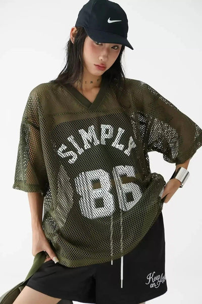 Ace Simply 86 Mesh T-Shirt-korean-fashion-T-Shirt-Ace's Closet-OH Garments