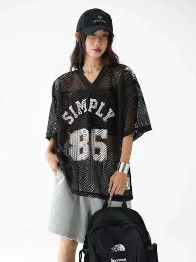 Ace Simply 86 Mesh T-Shirt-korean-fashion-T-Shirt-Ace's Closet-OH Garments