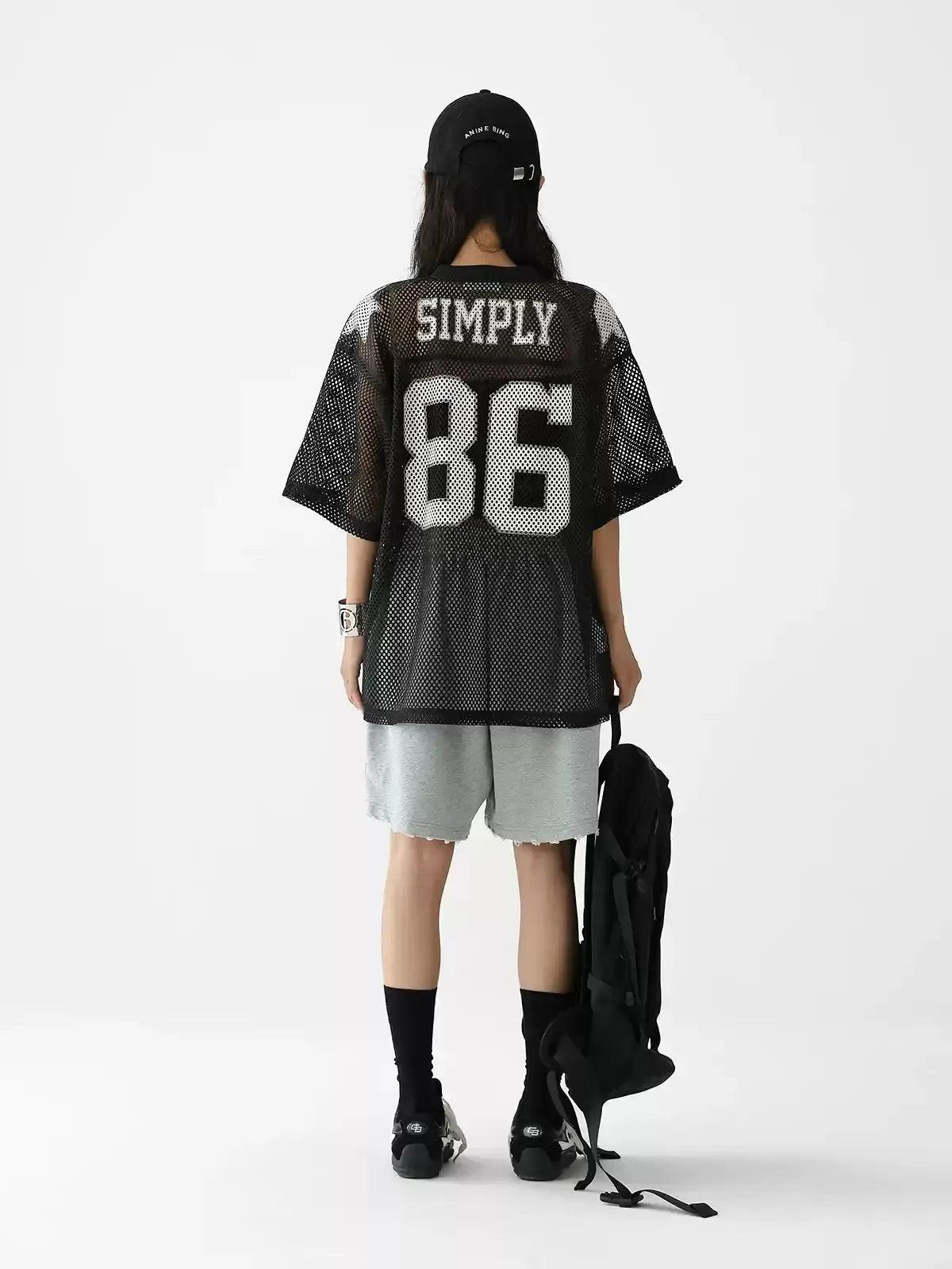 Ace Simply 86 Mesh T-Shirt-korean-fashion-T-Shirt-Ace's Closet-OH Garments