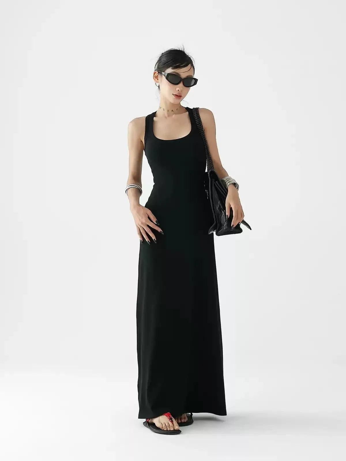 Ace Sleeveless Bodycon Long Dress-korean-fashion-Dress-Ace's Closet-OH Garments