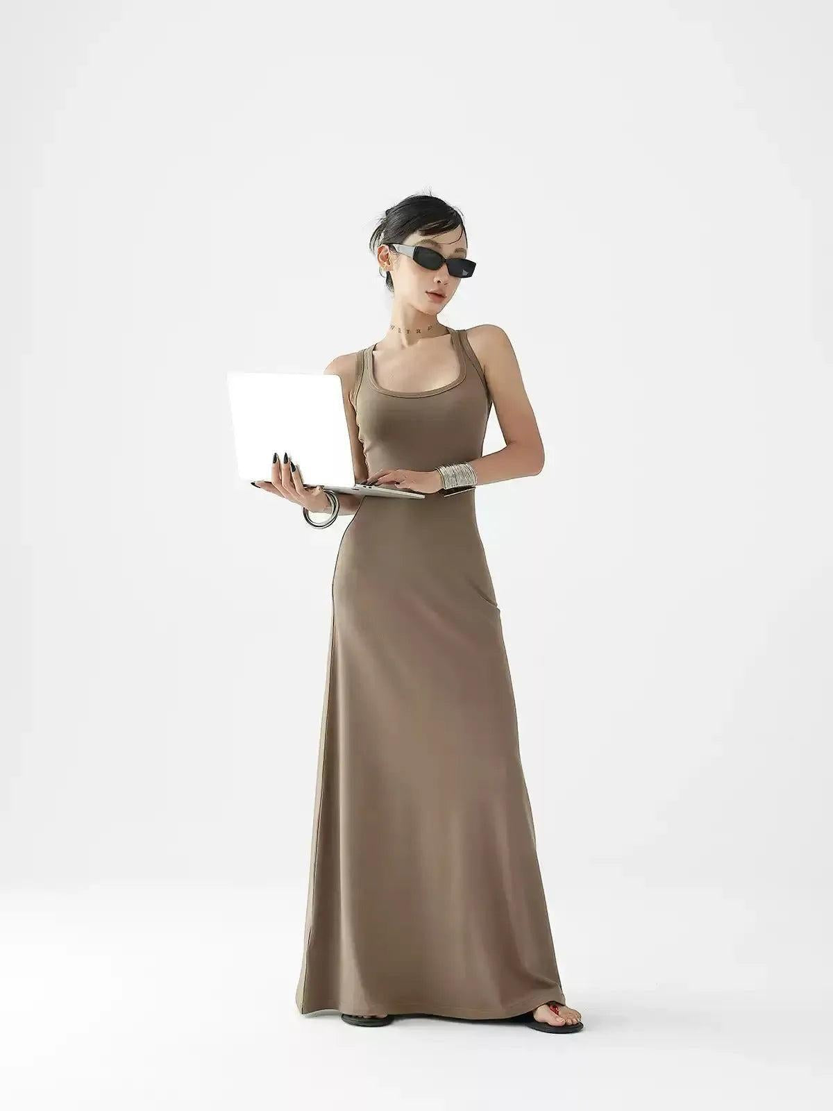 Ace Sleeveless Bodycon Long Dress-korean-fashion-Dress-Ace's Closet-OH Garments