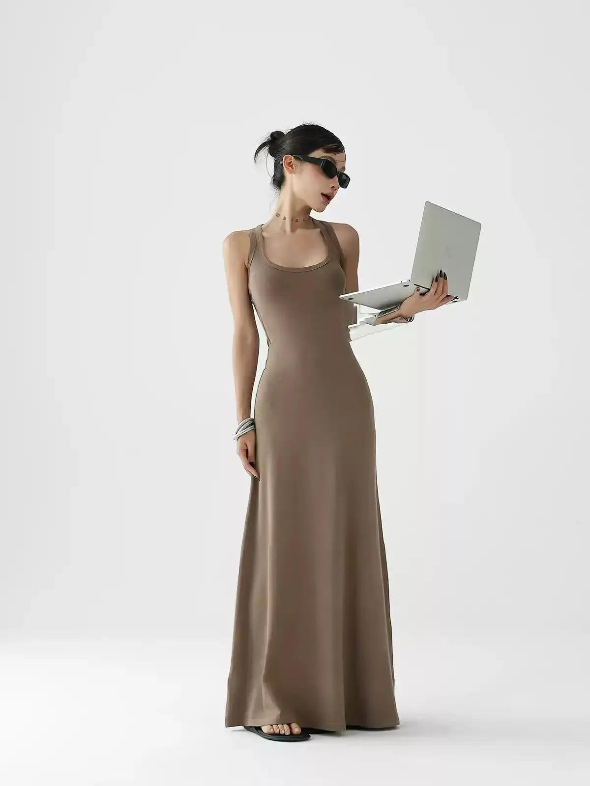 Ace Sleeveless Bodycon Long Dress-korean-fashion-Dress-Ace's Closet-OH Garments