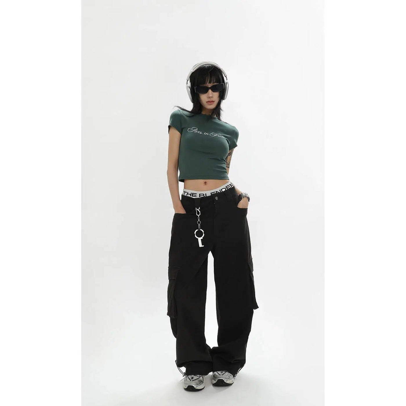 Ace Solid Color Drawstring Cargo Pants-korean-fashion-Pants-Ace's Closet-OH Garments