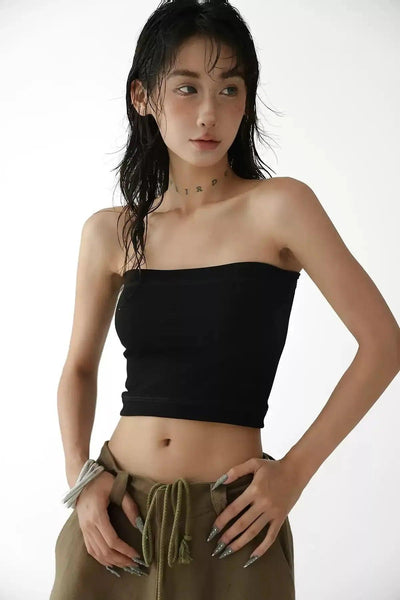 Ace Solid Color Sleek Tube Top-korean-fashion-Tank Top-Ace's Closet-OH Garments