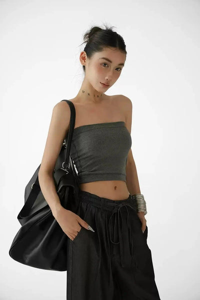 Ace Solid Color Sleek Tube Top-korean-fashion-Tank Top-Ace's Closet-OH Garments