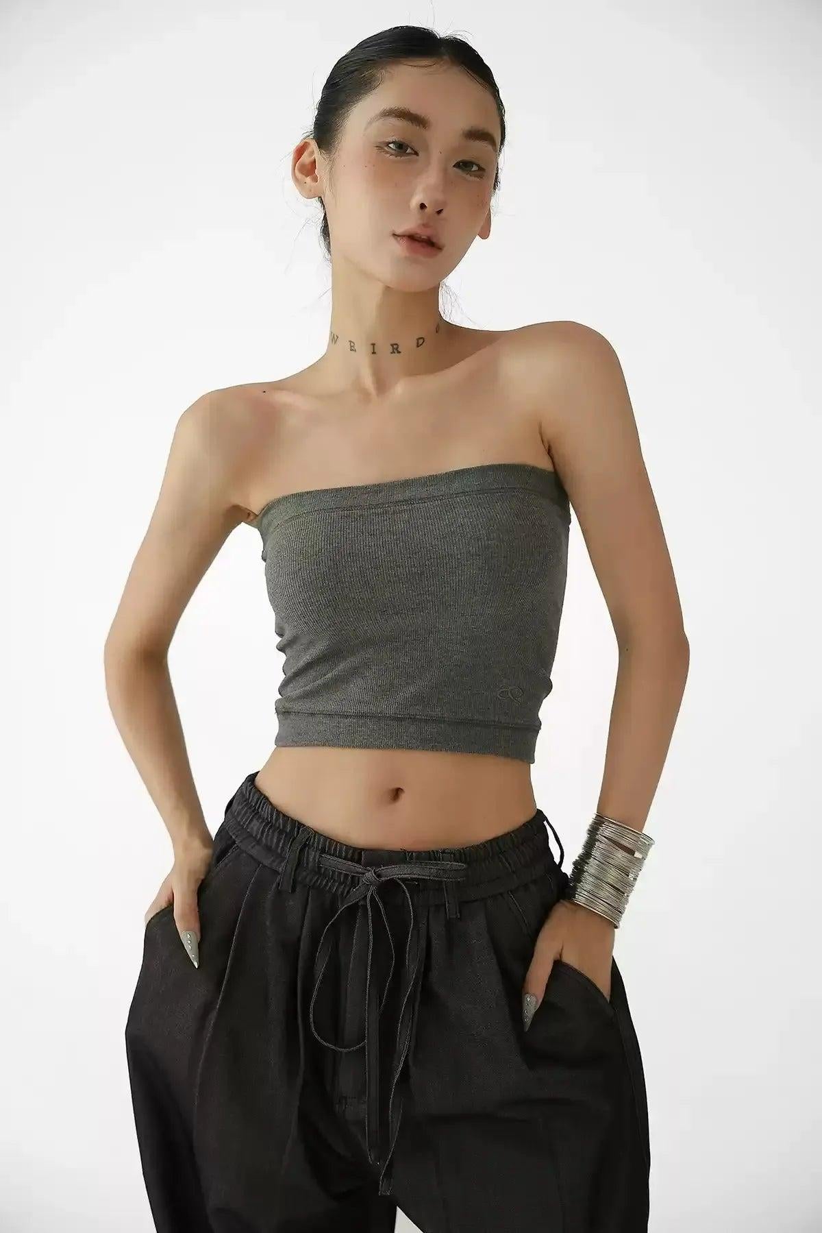 Ace Solid Color Sleek Tube Top-korean-fashion-Tank Top-Ace's Closet-OH Garments