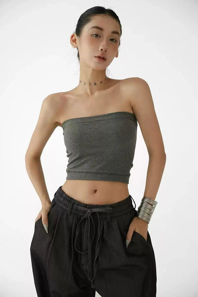 Ace Solid Color Sleek Tube Top-korean-fashion-Tank Top-Ace's Closet-OH Garments
