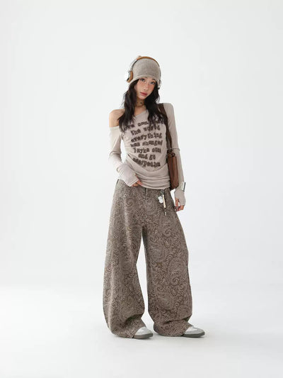 Ace Vintage Print Wide Leg Pants-korean-fashion-Pants-Ace's Closet-OH Garments