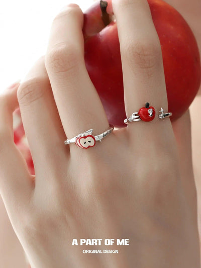 Apom Fork & Apple Ring-korean-fashion-Ring-Apom's Closet-OH Garments