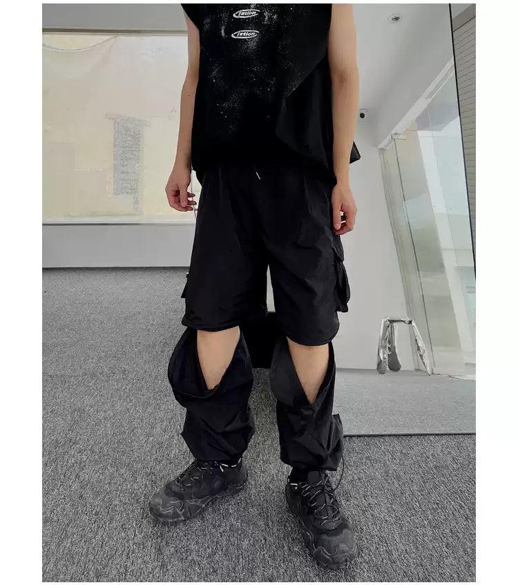 Bang Detachable Zipped Cargo Pants-korean-fashion-Pants-Bang's Closet-OH Garments