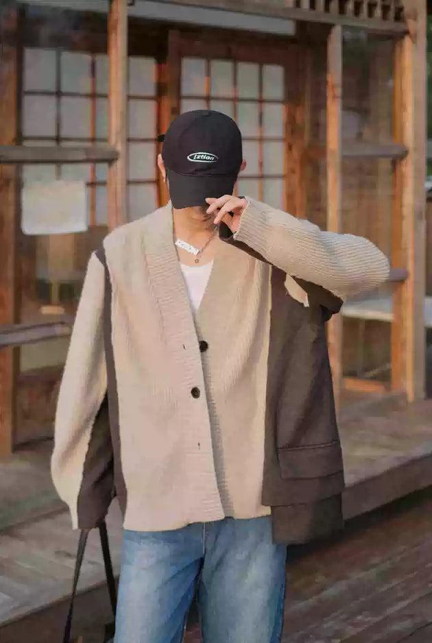 Bang Ribbed Knit Cardigan-korean-fashion-Cardigan-Bang's Closet-OH Garments