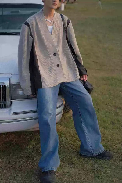 Bang Ribbed Knit Cardigan-korean-fashion-Cardigan-Bang's Closet-OH Garments