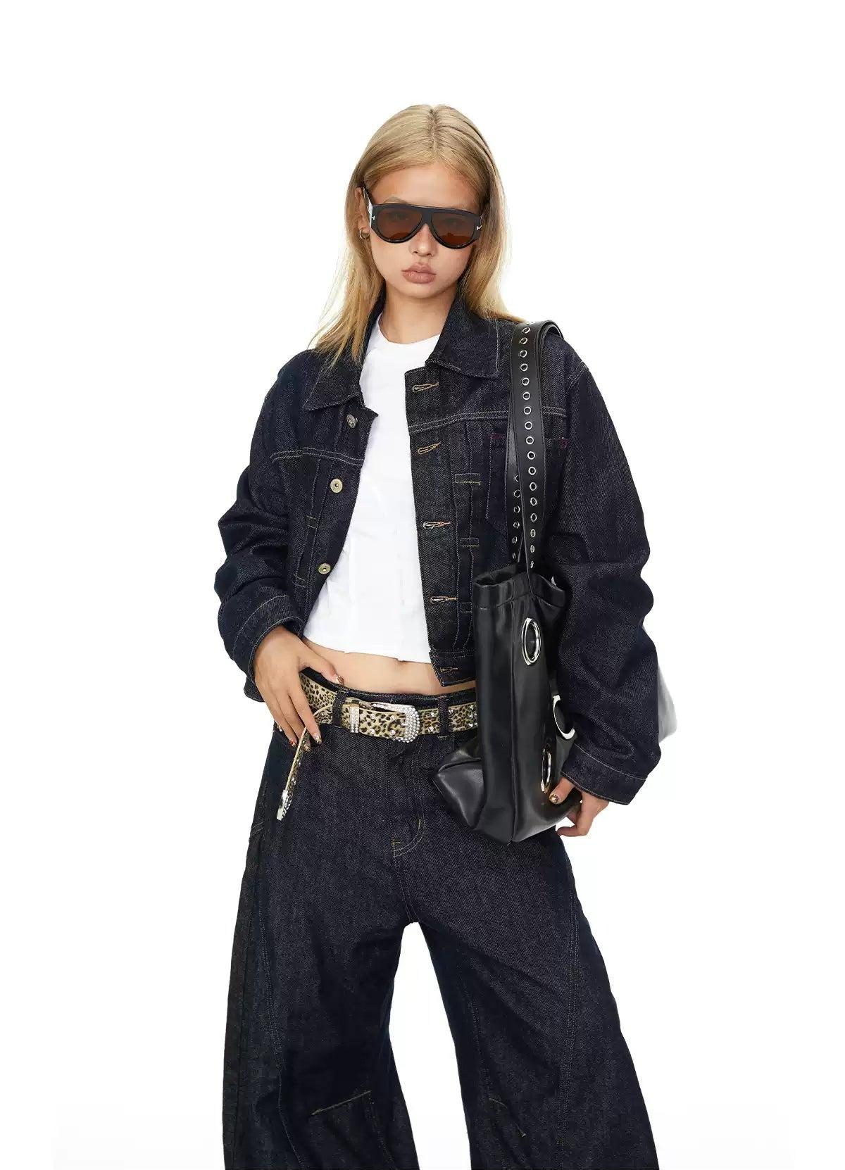 BB Basic Cropped Denim Jacket-korean-fashion-Jacket-BB's Closet-OH Garments