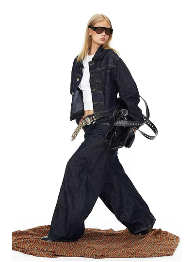 BB Basic Cropped Denim Jacket-korean-fashion-Jacket-BB's Closet-OH Garments
