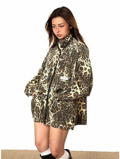 BB Boxy Cut Animal Print Jacket-korean-fashion-Jacket-BB's Closet-OH Garments