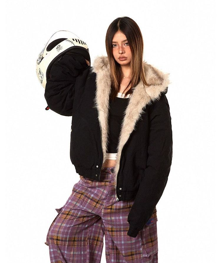 BB Fur Line Comfty Puffer Jacket-korean-fashion-Jacket-BB's Closet-OH Garments