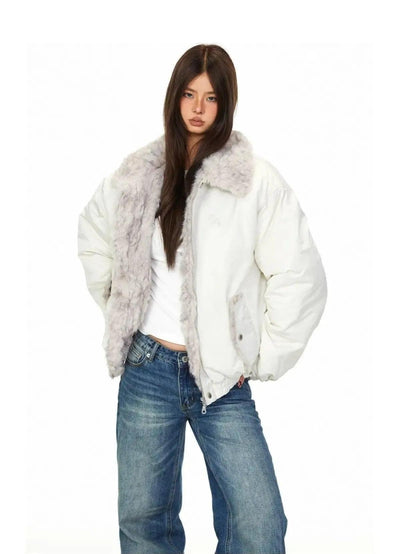 BB Fur-Trimmed Padded Jacket-korean-fashion-Jacket-BB's Closet-OH Garments