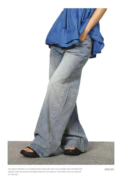 BB Gradient Bamboo Textured Jeans-korean-fashion-Jeans-BB's Closet-OH Garments