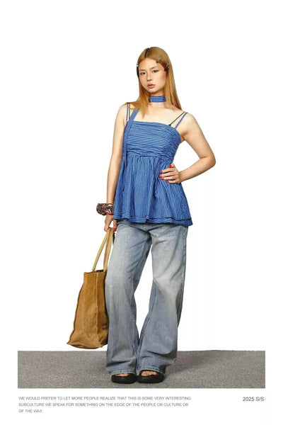 BB Gradient Bamboo Textured Jeans-korean-fashion-Jeans-BB's Closet-OH Garments