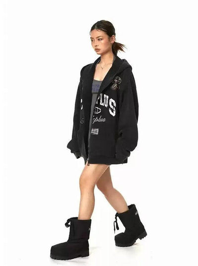 BB Grunge Overlay Print Hoodie-korean-fashion-Hoodie-BB's Closet-OH Garments