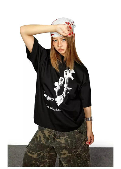 BB Keychain Graphic T-Shirt-korean-fashion-T-Shirt-BB's Closet-OH Garments