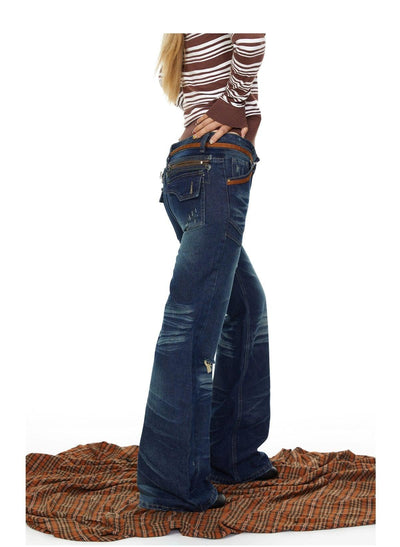 BB Layered Pockets Ripped Jeans-korean-fashion-Jeans-BB's Closet-OH Garments