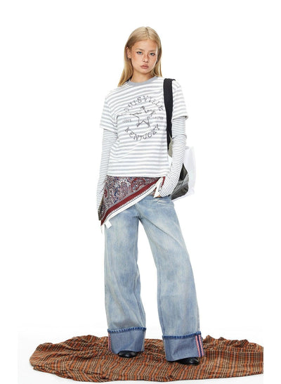 BB Layered Striped Long Sleeve T-Shirt-korean-fashion-T-Shirt-BB's Closet-OH Garments
