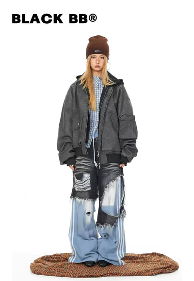 BB Multi Detail Layered Faux Leather Jacket-korean-fashion-Jacket-BB's Closet-OH Garments