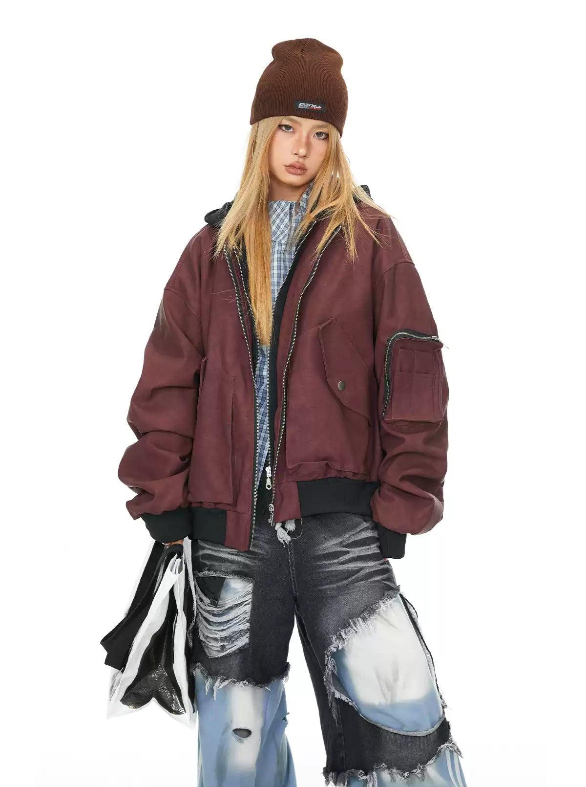 BB Multi Detail Layered Faux Leather Jacket-korean-fashion-Jacket-BB's Closet-OH Garments