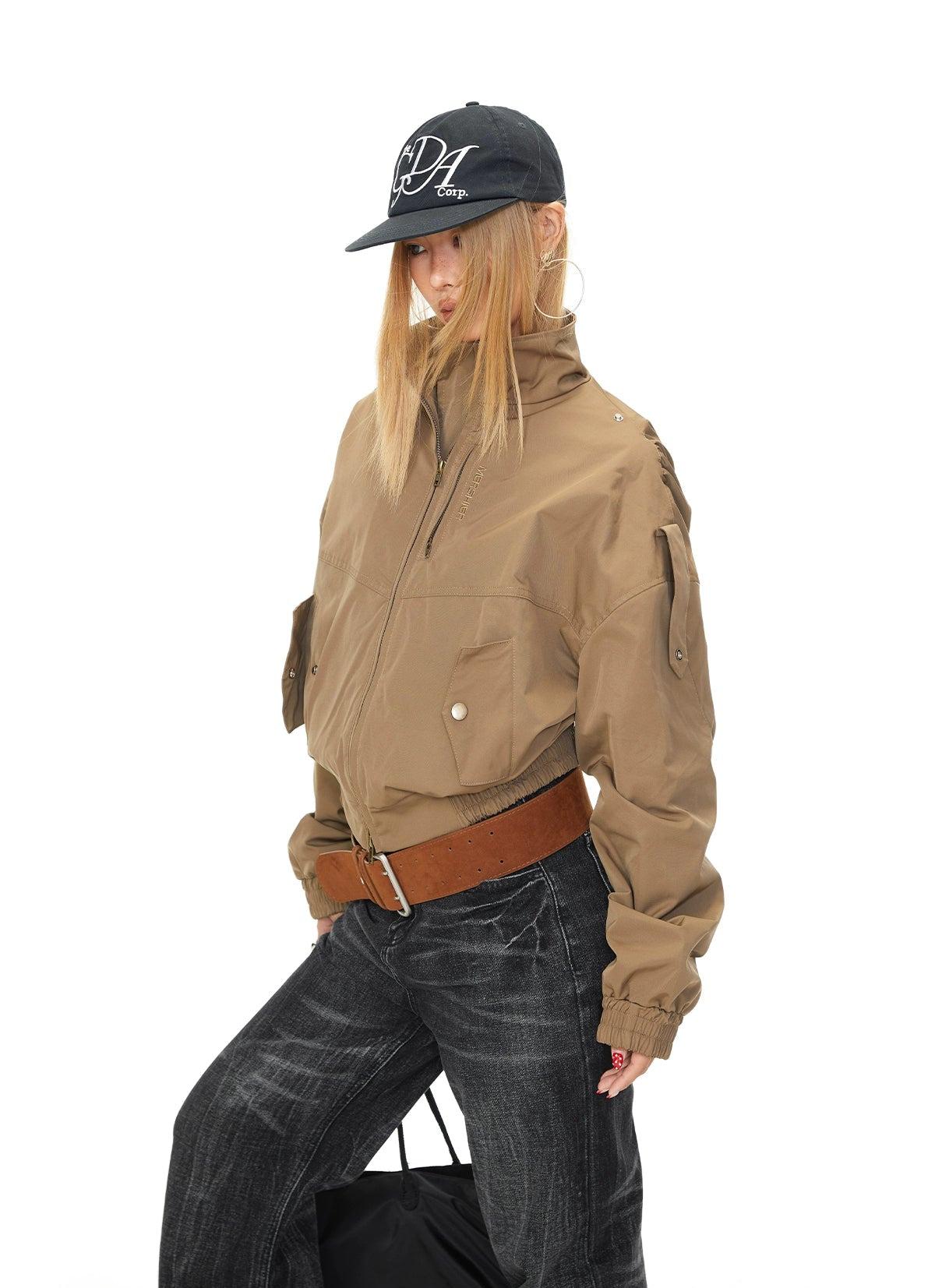 BB Multi Details Zipped Jacket-korean-fashion-Jacket-BB's Closet-OH Garments