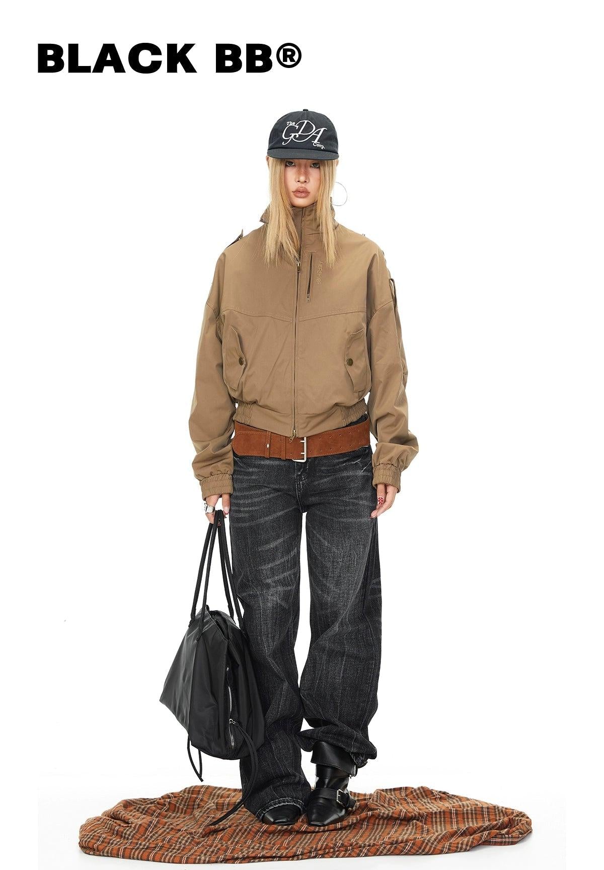 BB Multi Details Zipped Jacket-korean-fashion-Jacket-BB's Closet-OH Garments