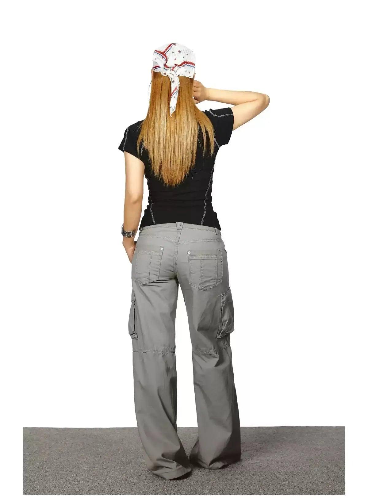BB Multi-Pocket Cargo Pants-korean-fashion-Pants-BB's Closet-OH Garments