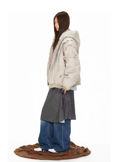 BB Oversized Fur-Lined Hooded Bomber Jacket-korean-fashion-Jacket-BB's Closet-OH Garments