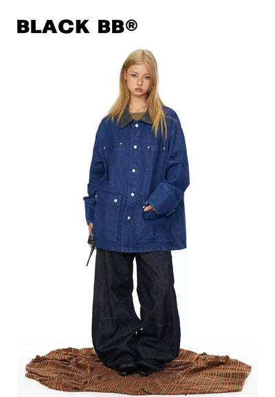 BB Oversized Multi-Detail Denim Jacket-korean-fashion-Jacket-BB's Closet-OH Garments