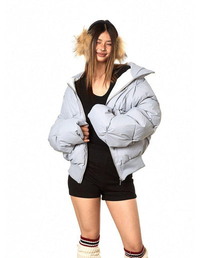 BB Plain Color Puffer Jacket-korean-fashion-Jacket-BB's Closet-OH Garments